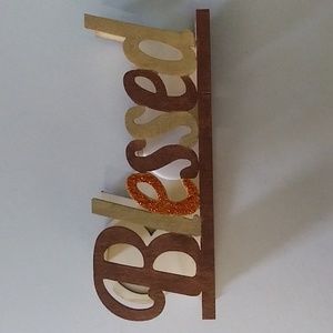 Handmade Blessed Wood Plaque